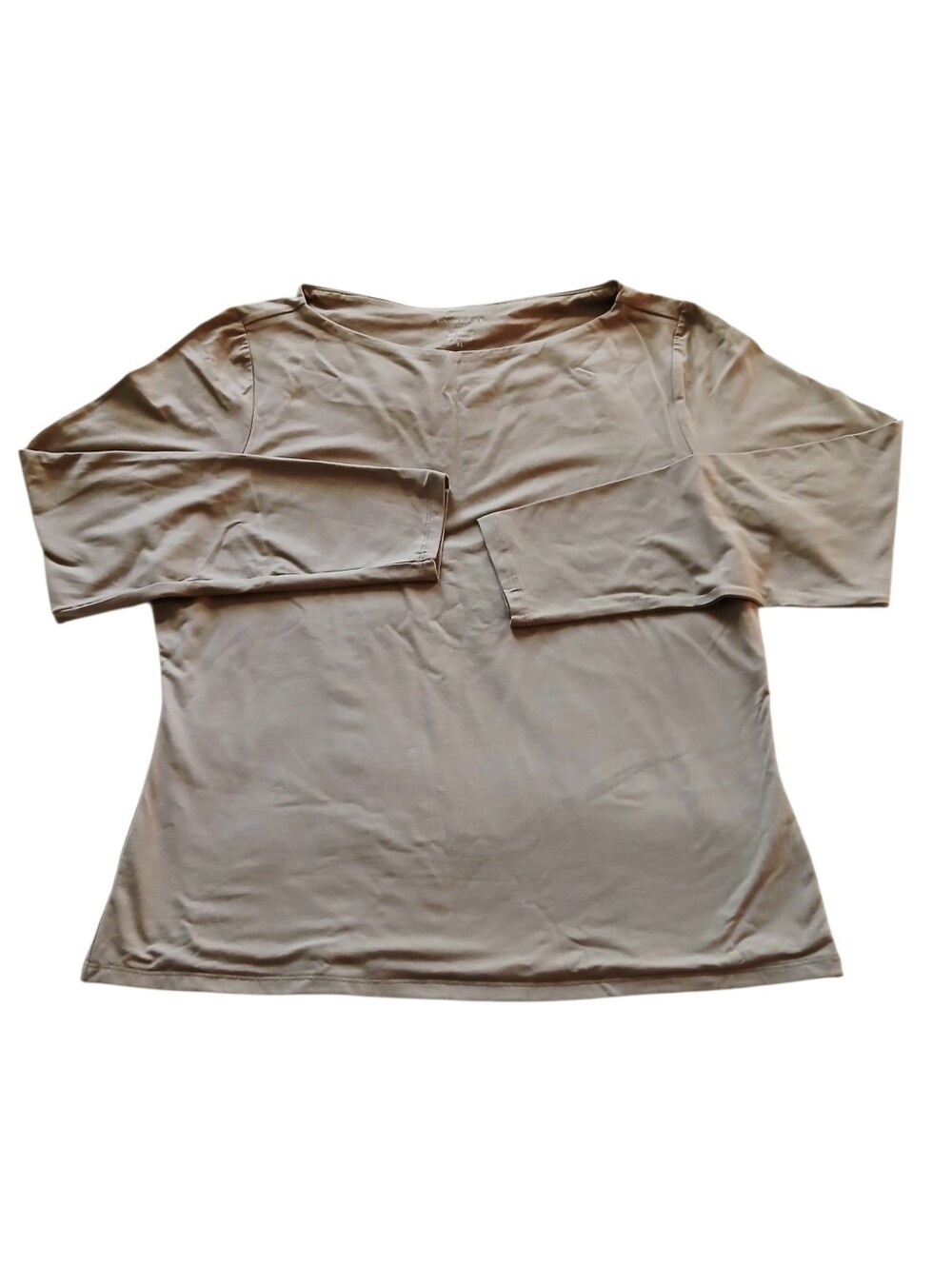 NWT Banana Republic Women's Soft Stretch, 3/4 Sleeve Top in Beige, Size XL
